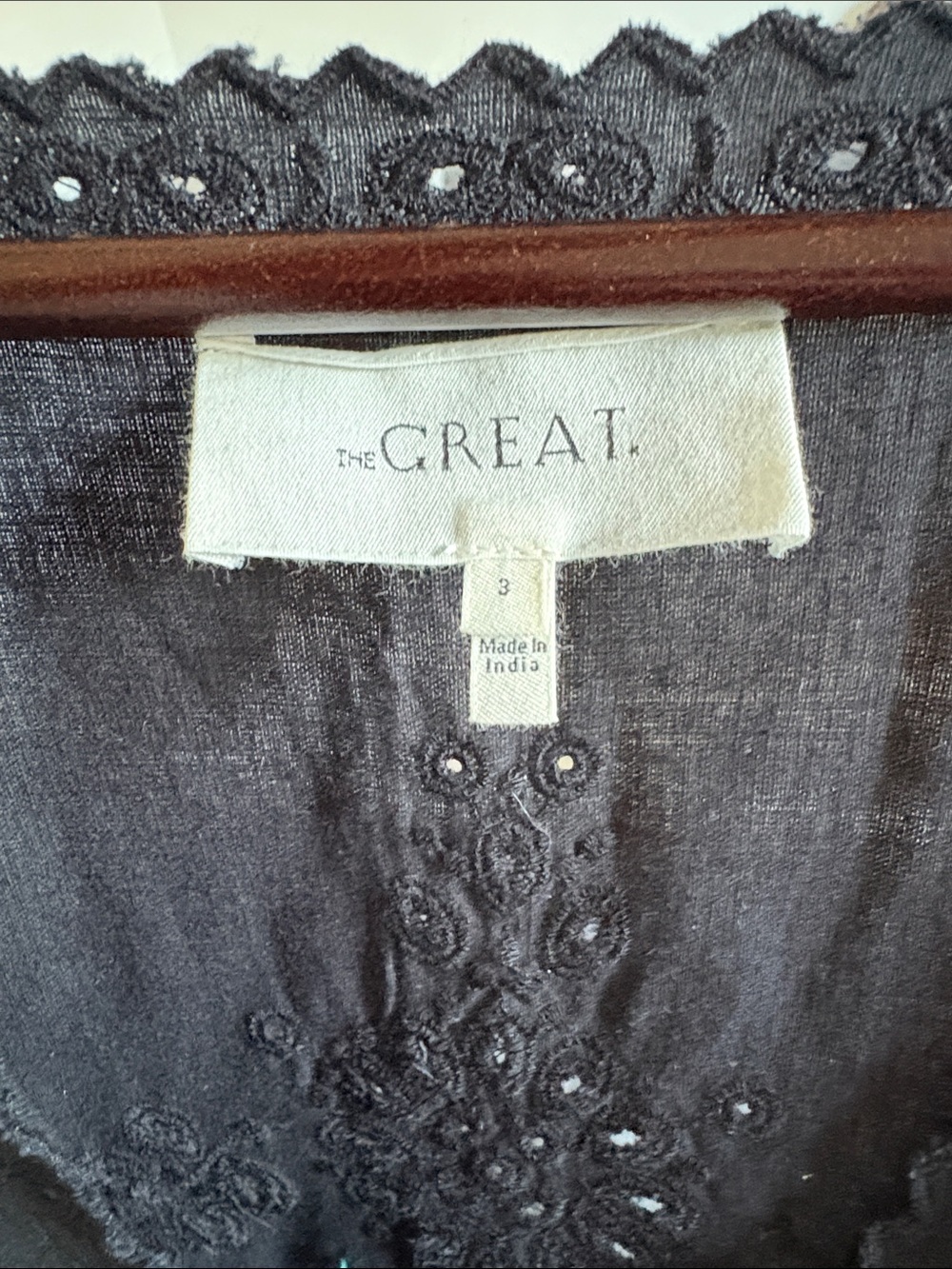 The Great Black Eyelet Maxi Dress - Picture 4 of 9
